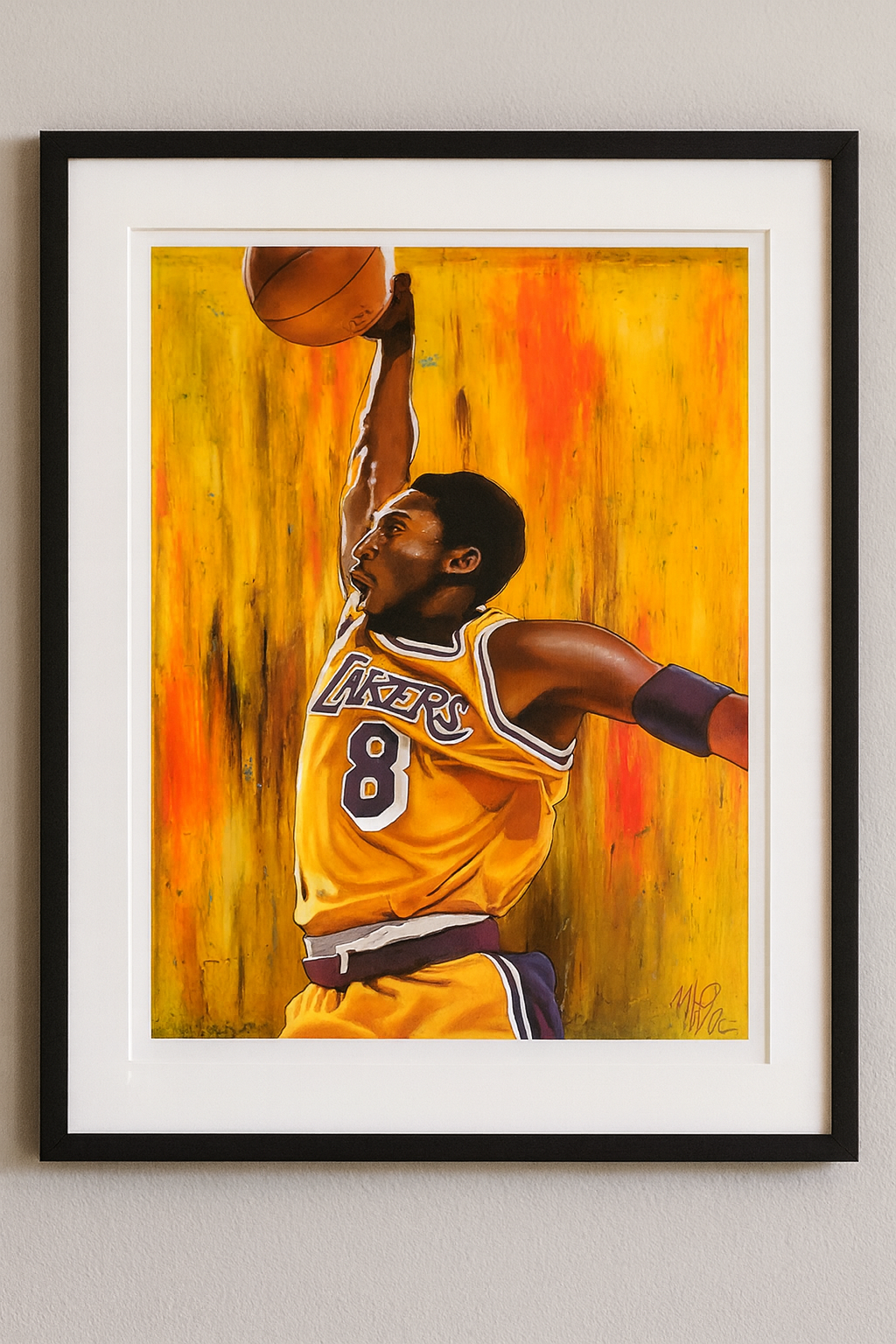 Kobe Bryant Limited Edition Watercolor Print / 24 – Michael