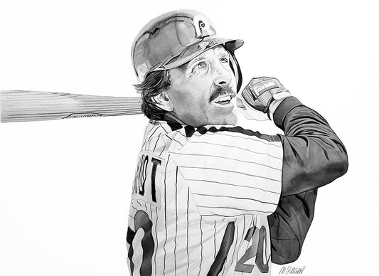 Mike Schmidt - Philadelphia Phillies Watercolor