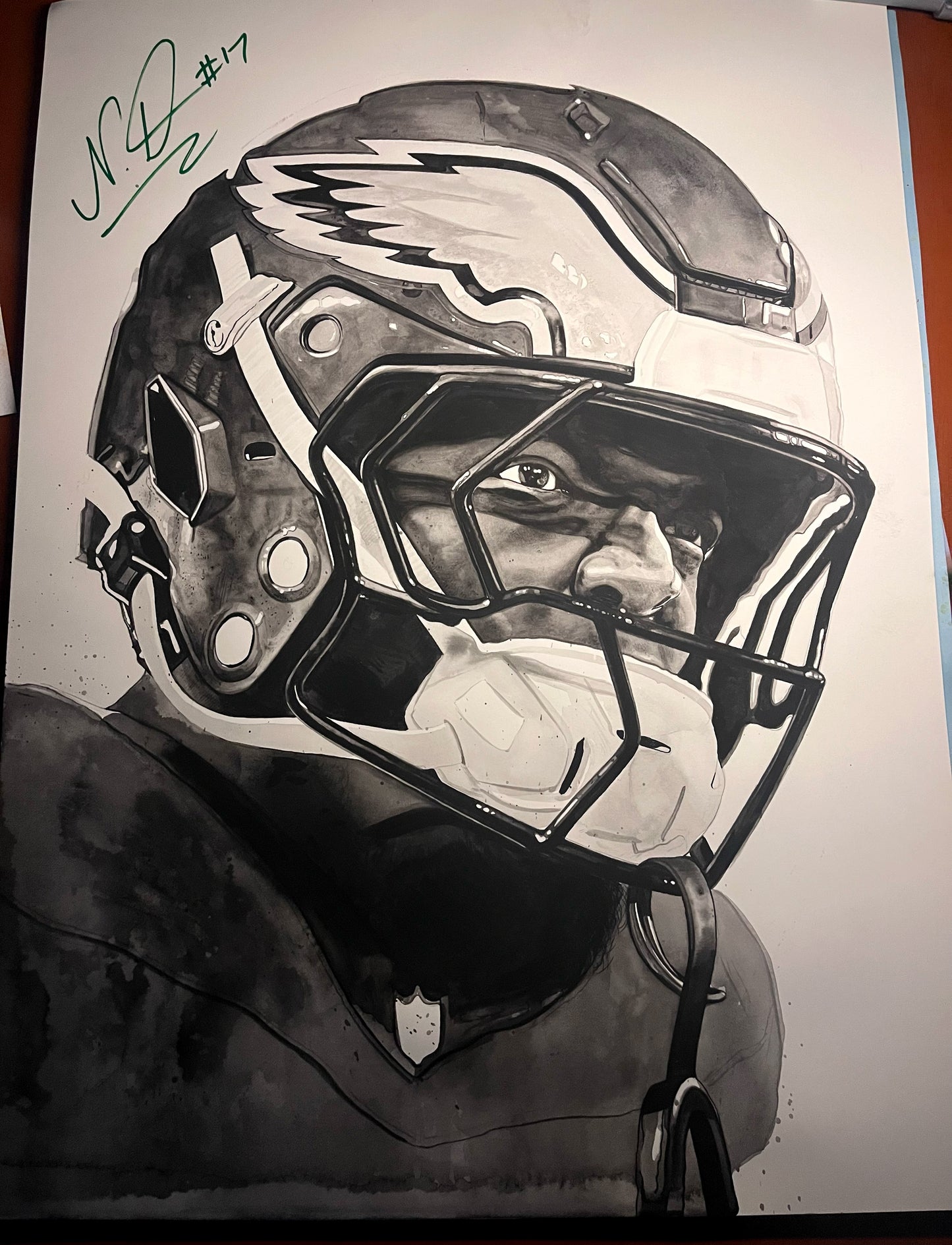 Nakobe Dean Original Painting