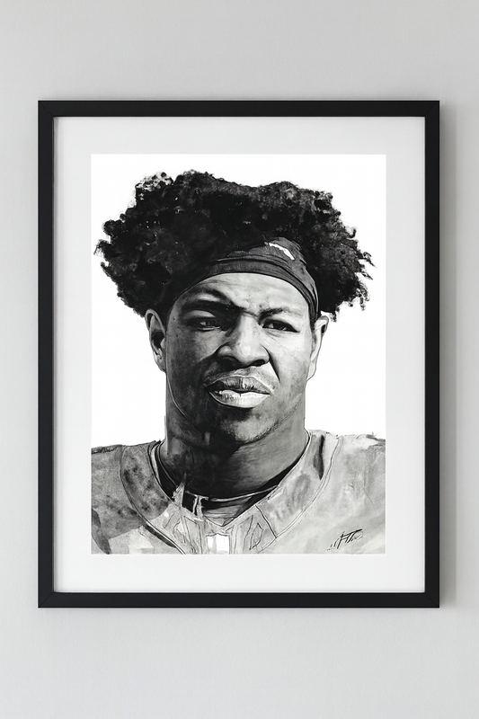 Nolan Smith Philadelphia Eagles Watercolor Prints