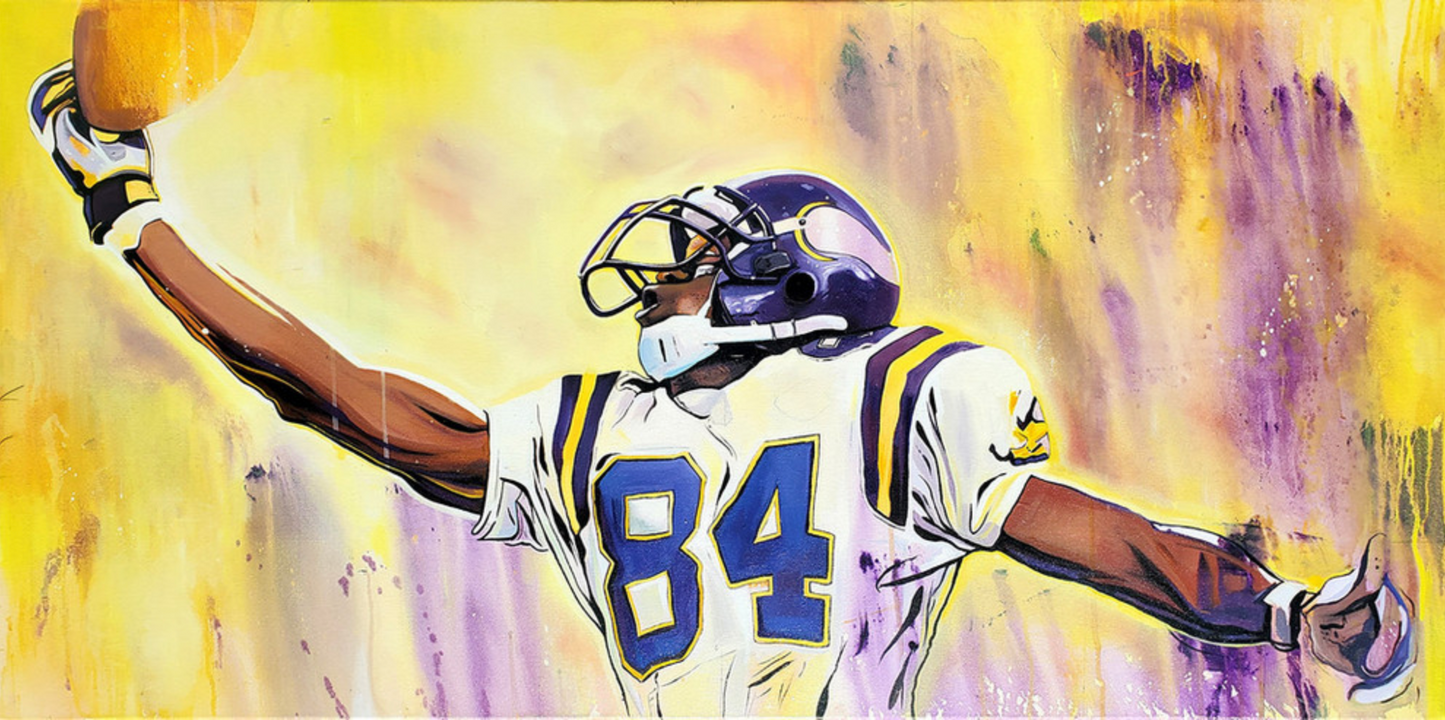 Randy Moss 24x48 Original Oil on Canvas