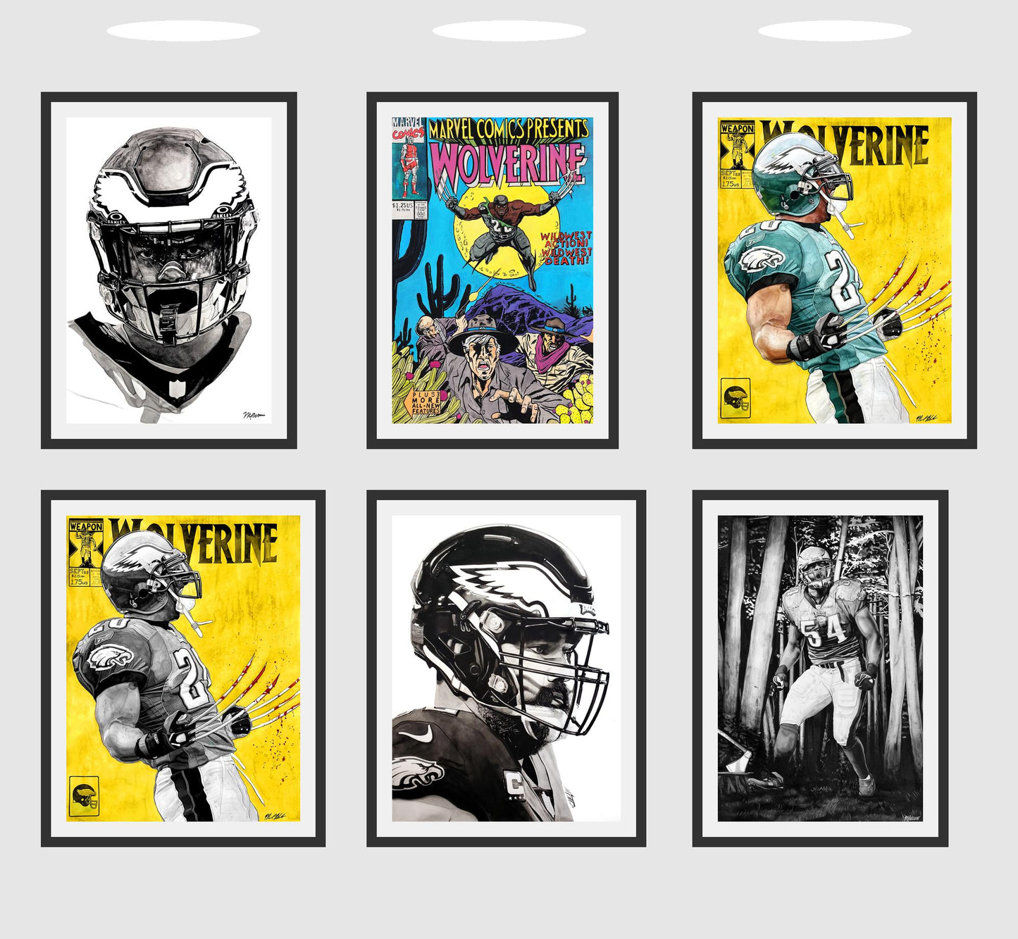 Wolverine Brian Dawkins #6 B/W Limited to 5