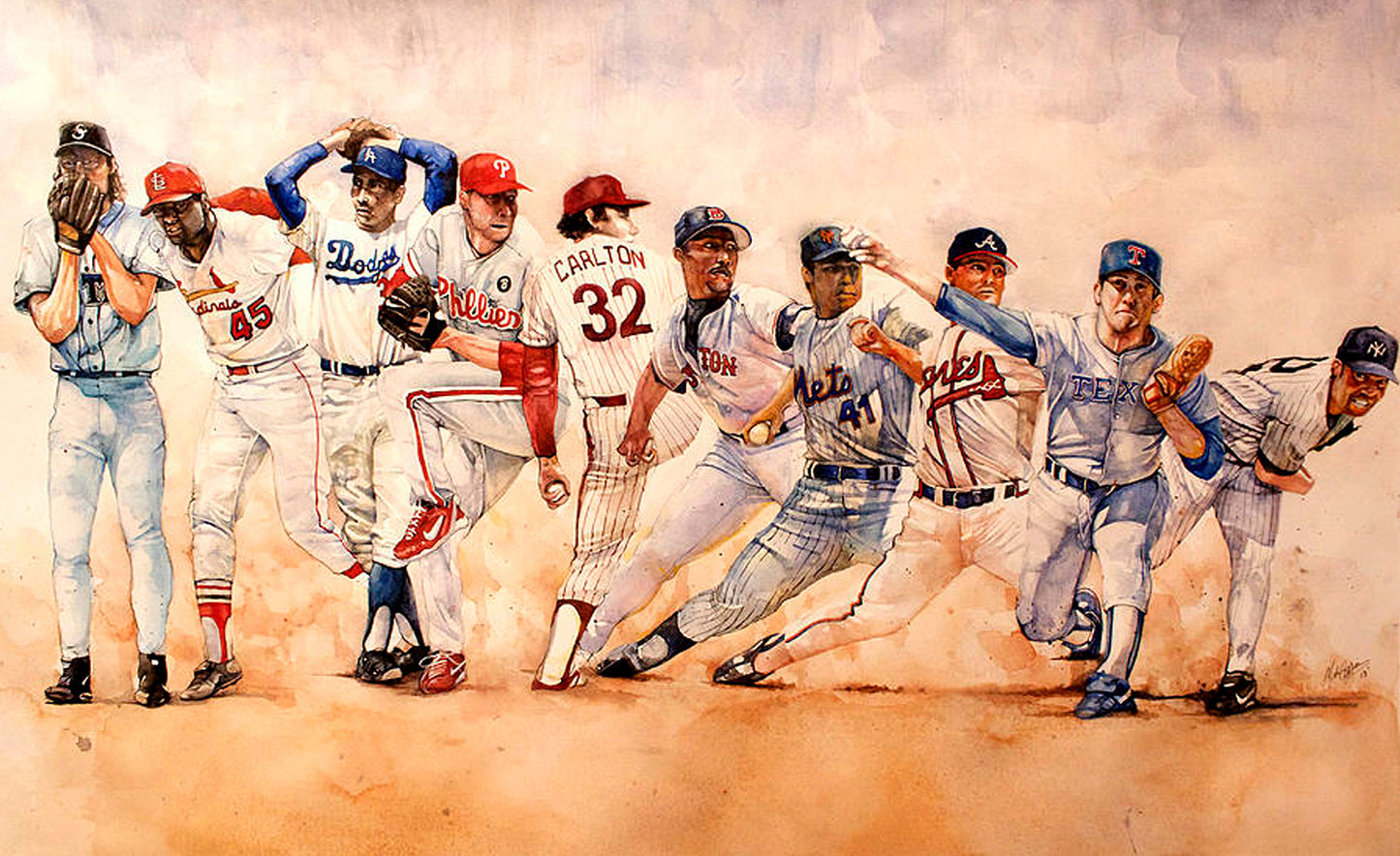 Greatest Living Pitchers Collage